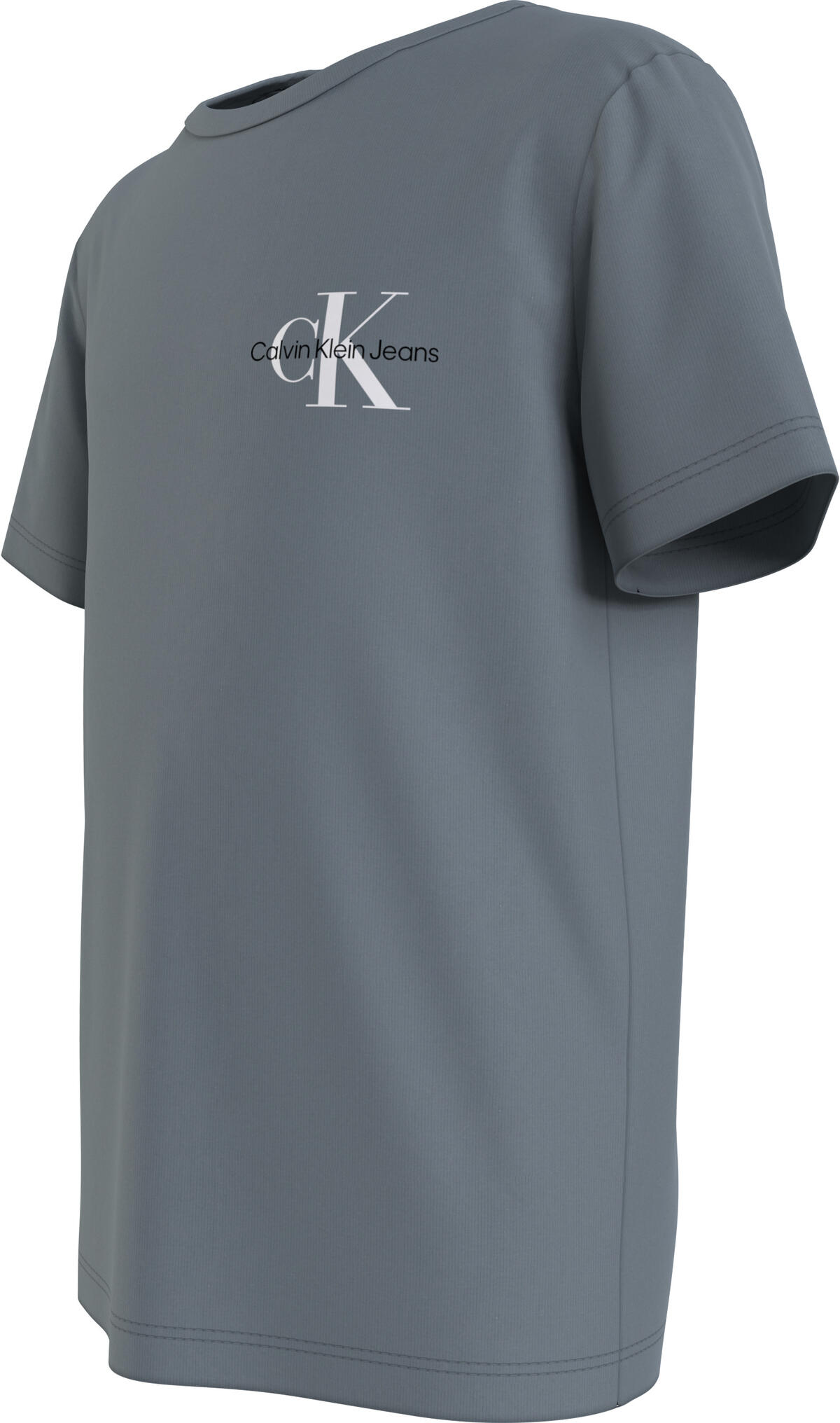 Calvin Klein CHEST MONOGRAM TOP Erkek Mavi T-Shirt