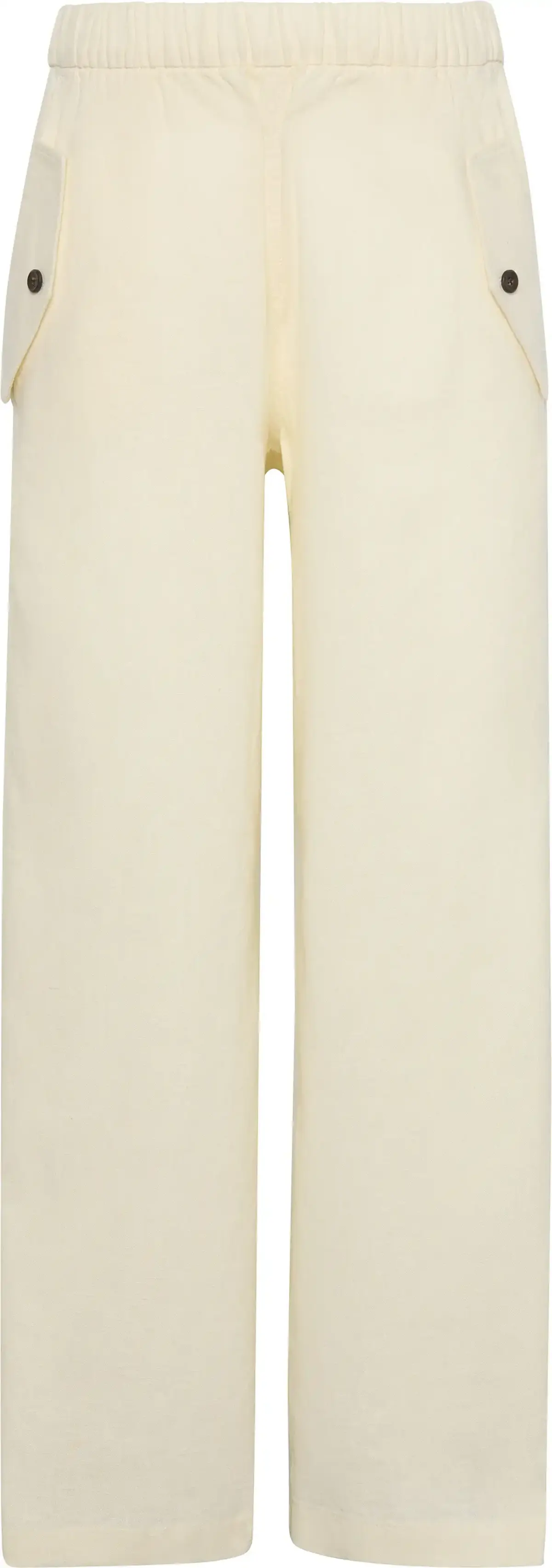 Calvin Klein LINEN CARGO PANT Kadın Krem Pantolon