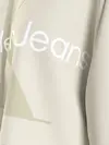 Calvin Klein GLOSSY MONOGRAM HOOD Kadın Krem Hoodie