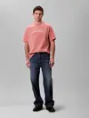Calvin Klein SS CENTER CHAIN STIT, GNQ Pembe Erkek T-Shirt