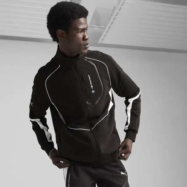 Puma BMW MMS SWEAT JACKET Siyah Erkek Fermuarlı Üst