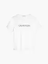Calvin Klein INSTITUTIONAL T-SHIR Erkek Beyaz T-Shirt