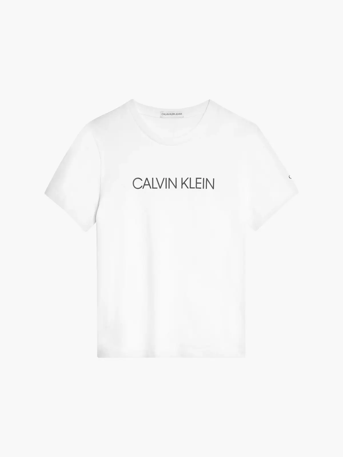 Calvin Klein INSTITUTIONAL T-SHIR Erkek Beyaz T-Shirt