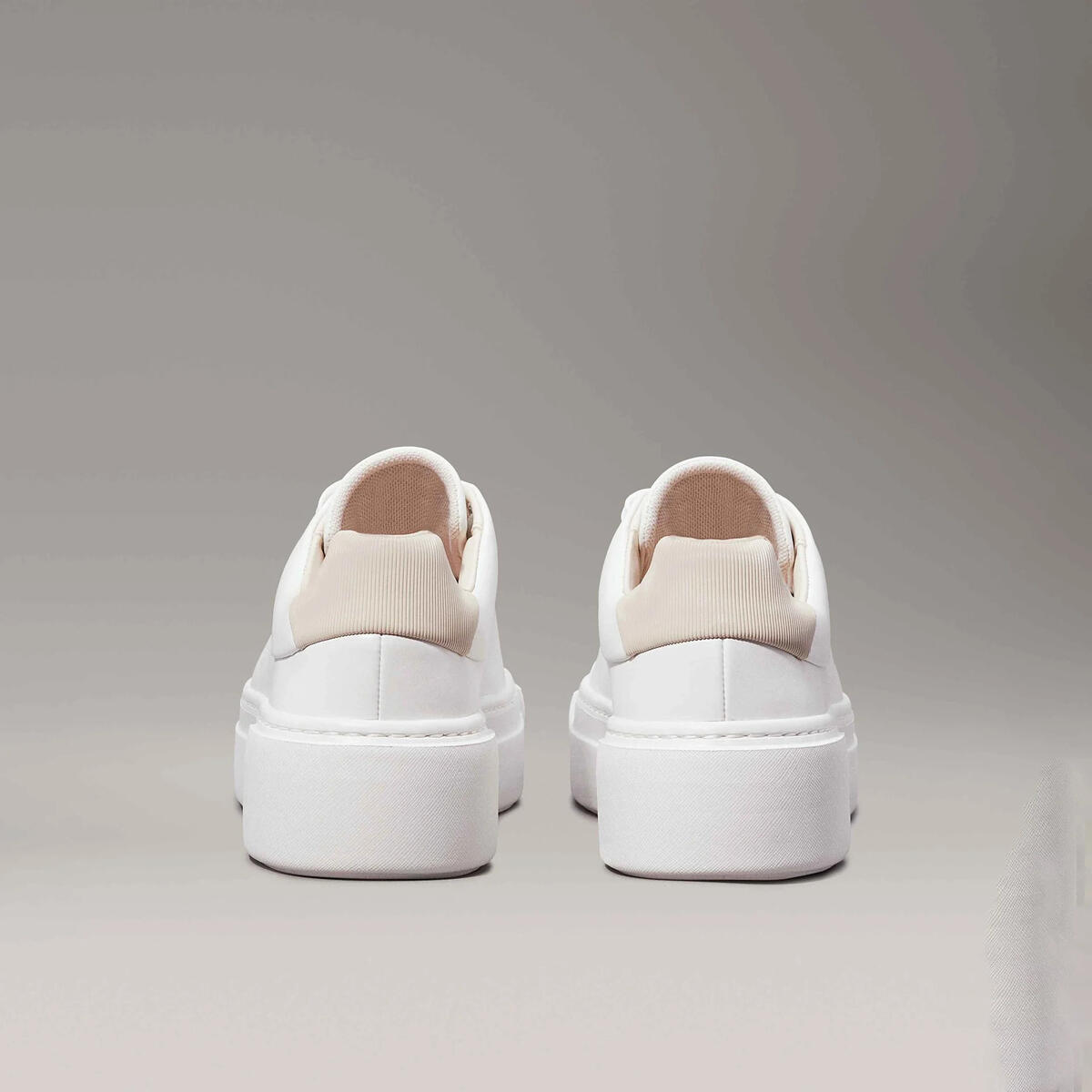 Calvin Klein FF CUPSOLE LACE UP W, 0LI Beyaz Kadın Spor Ayakkabı