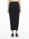 Calvin Klein ICONIC RIB MAXI SKIR Kadın Siyah Etek