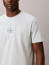 Calvin Klein SS 30S MICRO MONOLOG, 3Q0, S Mavi Erkek T-Shirt