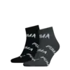 PUMA PUMA UNISEX BWT QUARTER 2P black / white Siyah Unisex 2'li Çorap