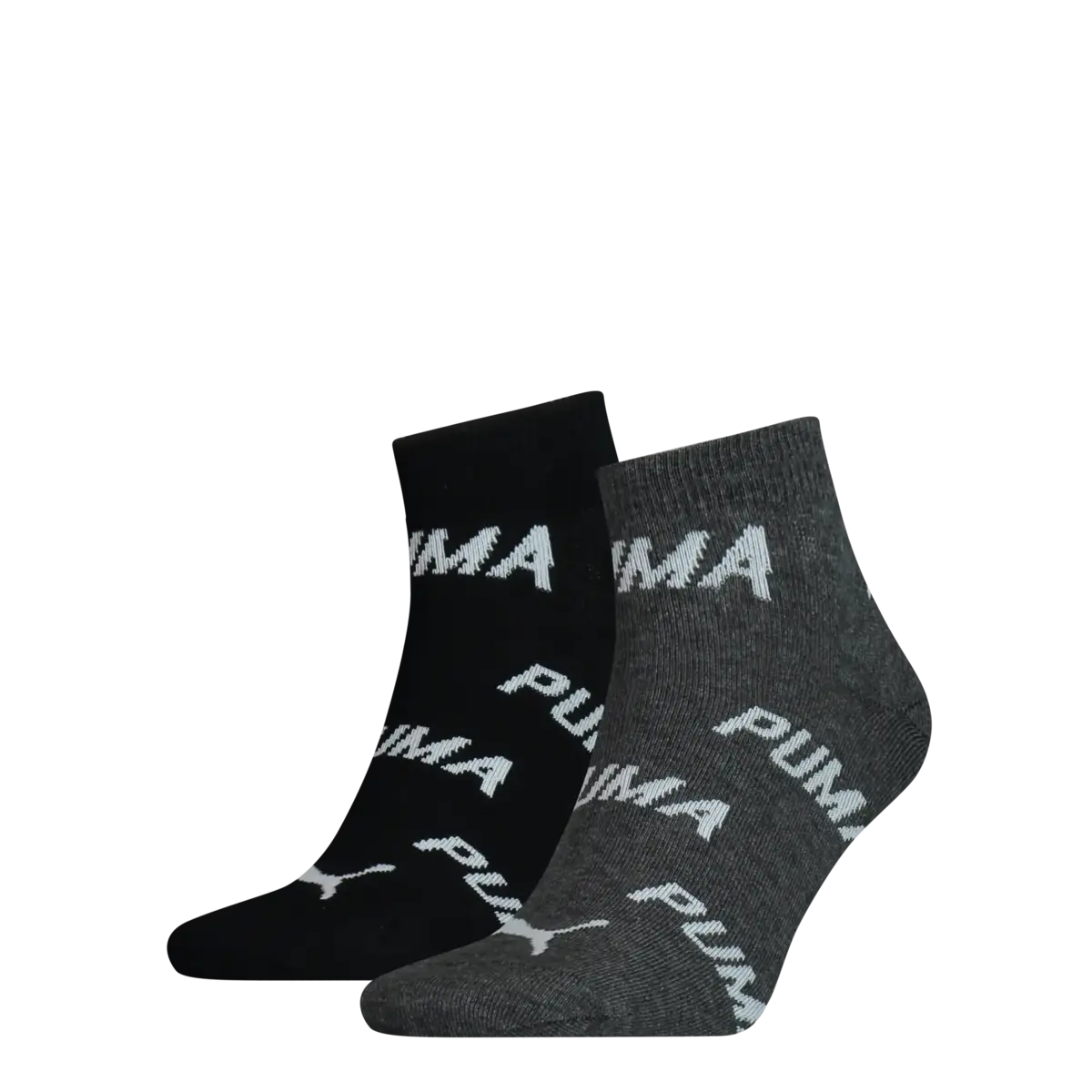 PUMA PUMA UNISEX BWT QUARTER 2P black / white Siyah Unisex 2'li Çorap