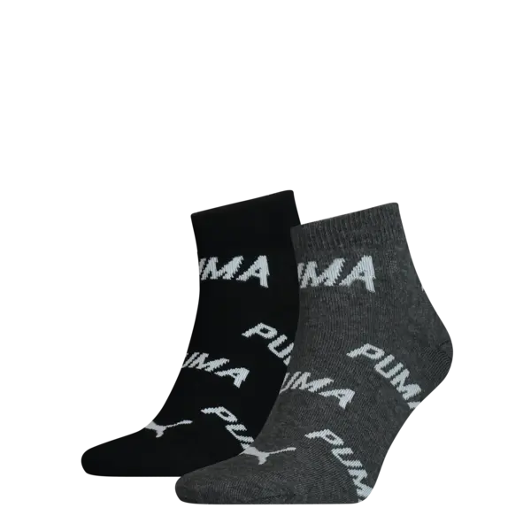 PUMA PUMA UNISEX BWT QUARTER 2P black / white Siyah Unisex 2'li Çorap