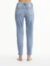 Calvin Klein MOM JEAN Kadın Mavi Kot Pantolon