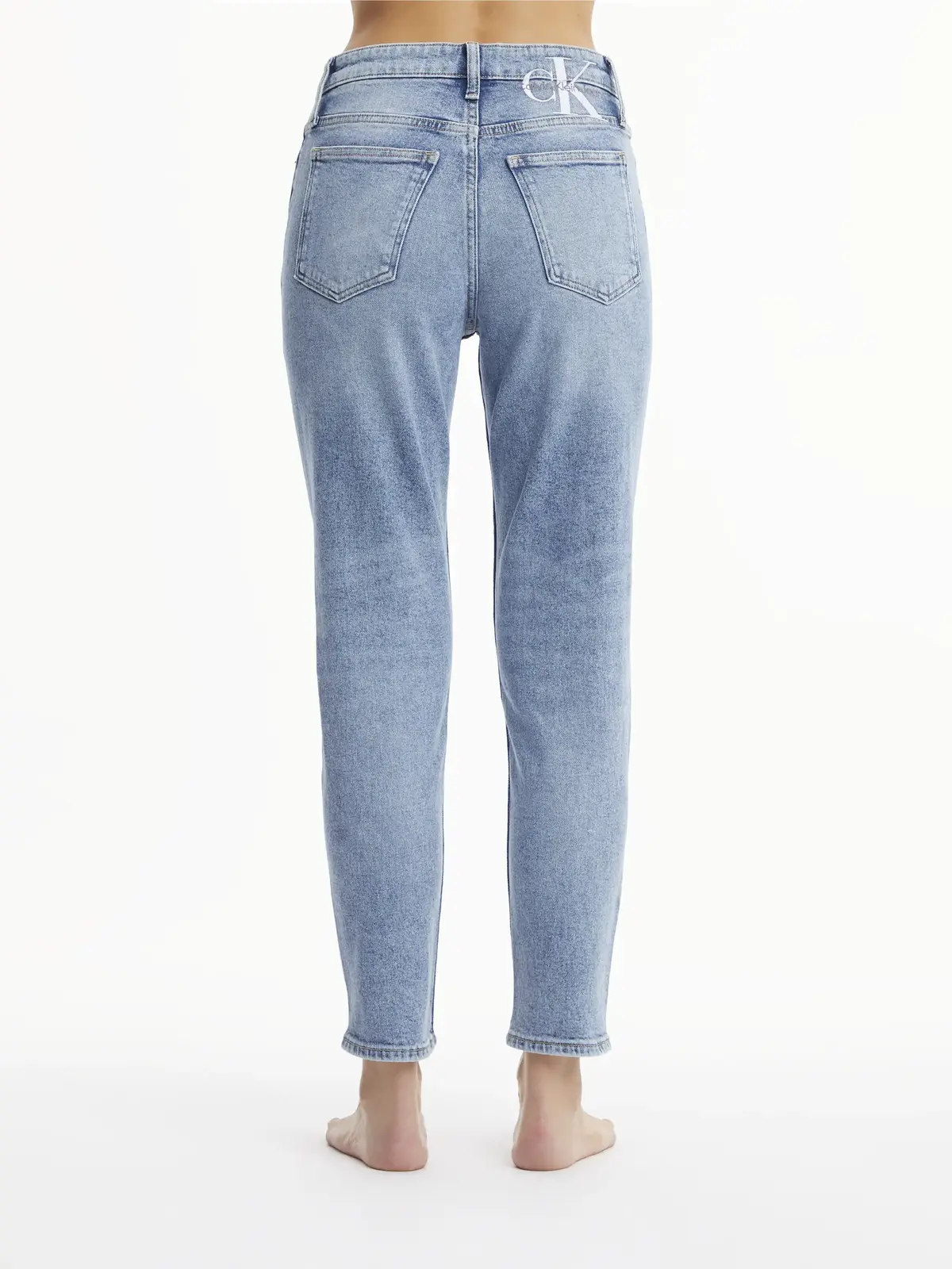 Calvin Klein MOM JEAN Kadın Mavi Kot Pantolon