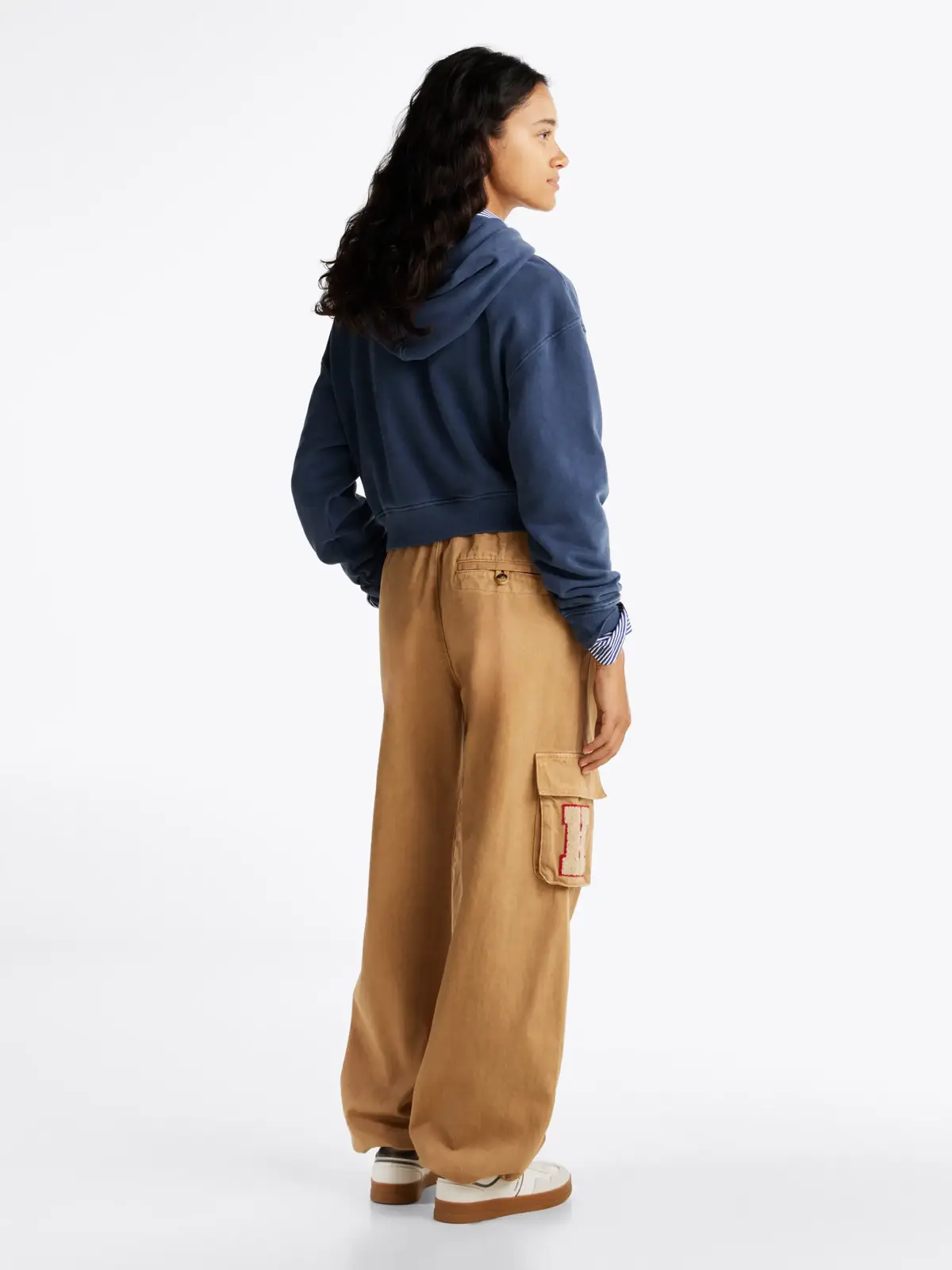 Tommy Hilfiger TJW BOXY CRP GMD VAR, C1G Lacivert Kadın Sweatshirt