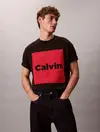 Calvin Klein SS 16S IO CALVIN BOX Siyah Erkek Tişört