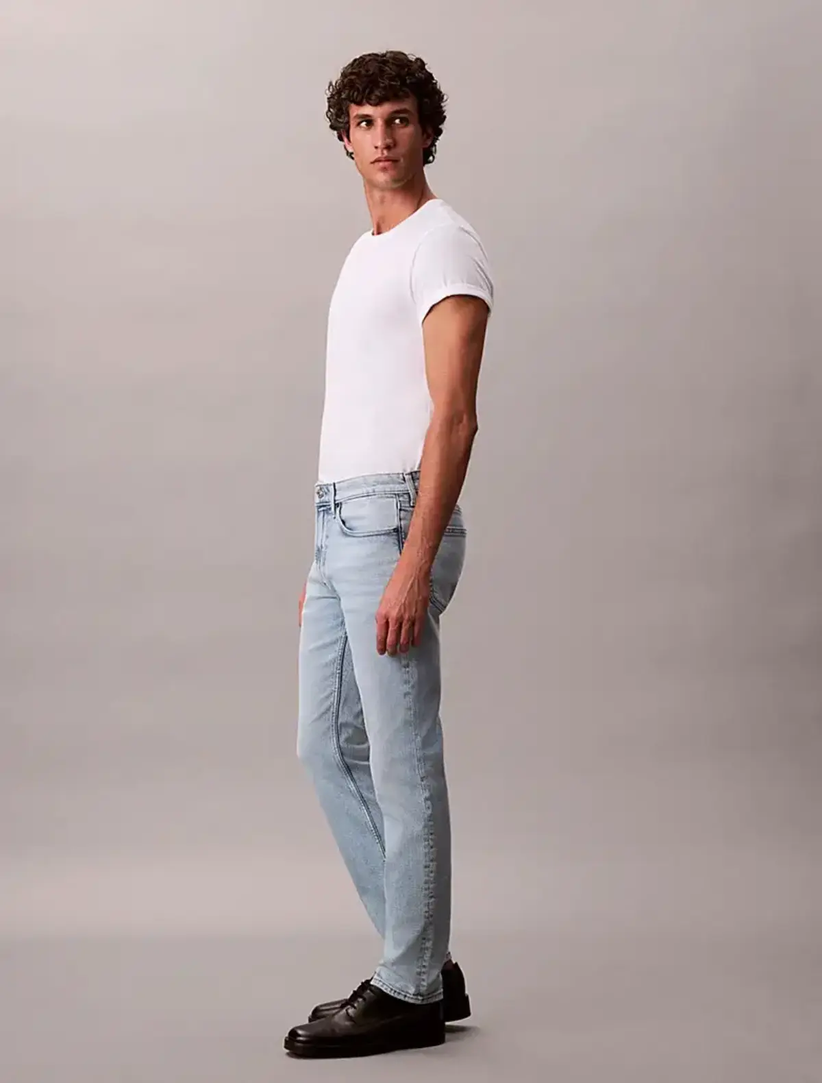 Calvin Klein SLIM MARBLED BEACON JEAN REGEN Lacivert Erkek Jeans
