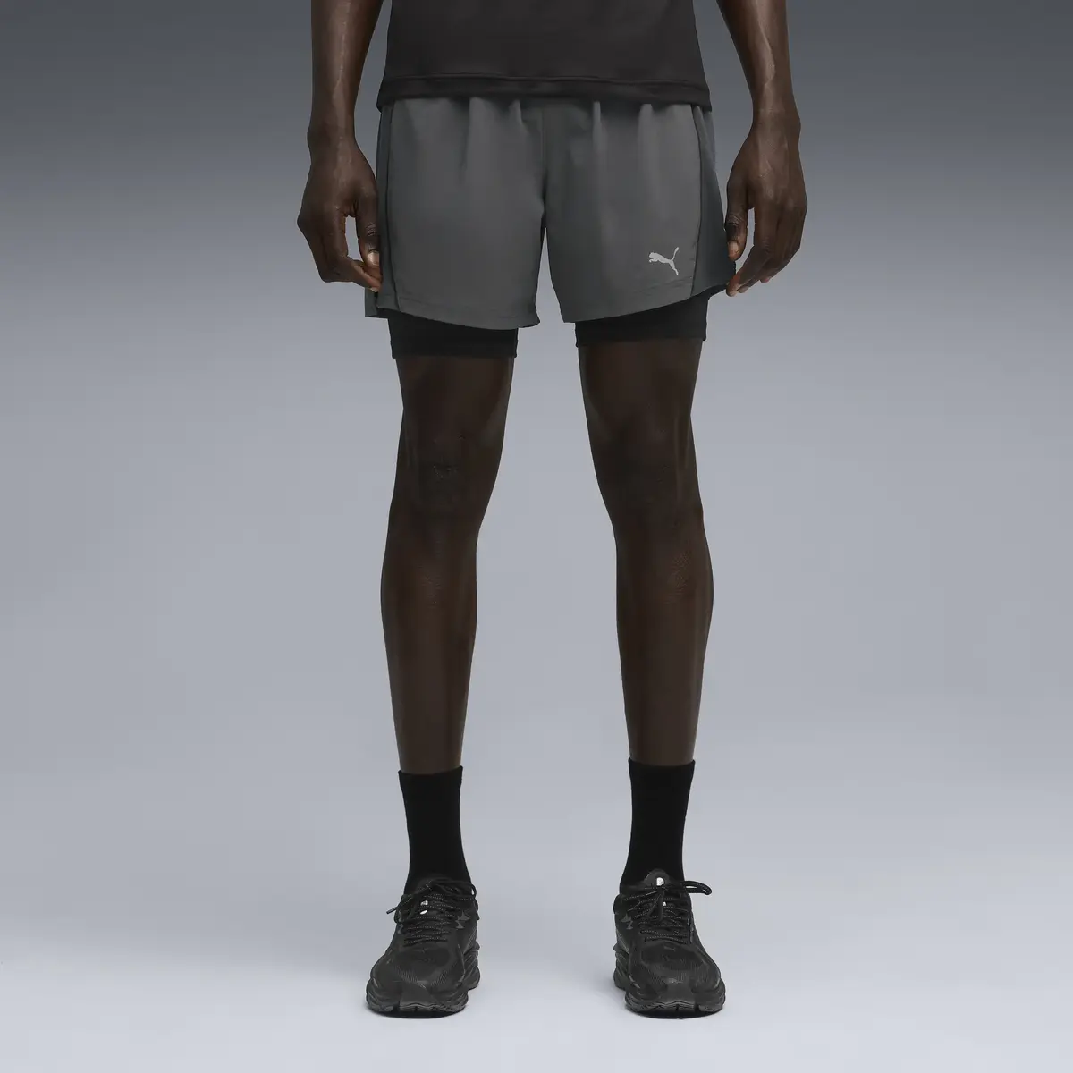 Puma RUN VELOCITY 2IN1 SHORT Gri Erkek Şort