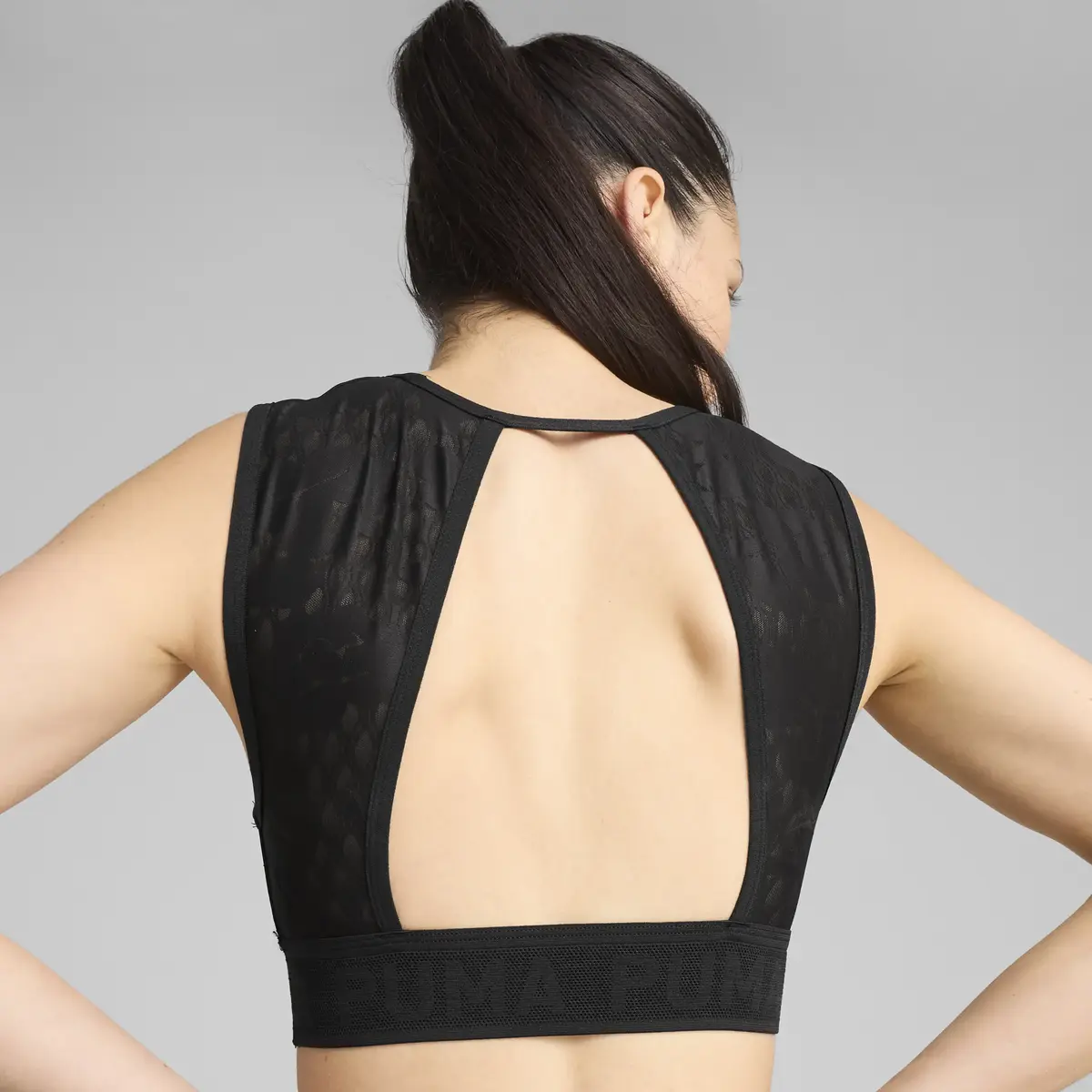 PUMA MOVE LACE BRA Siyah Kadın Spor Sütyeni