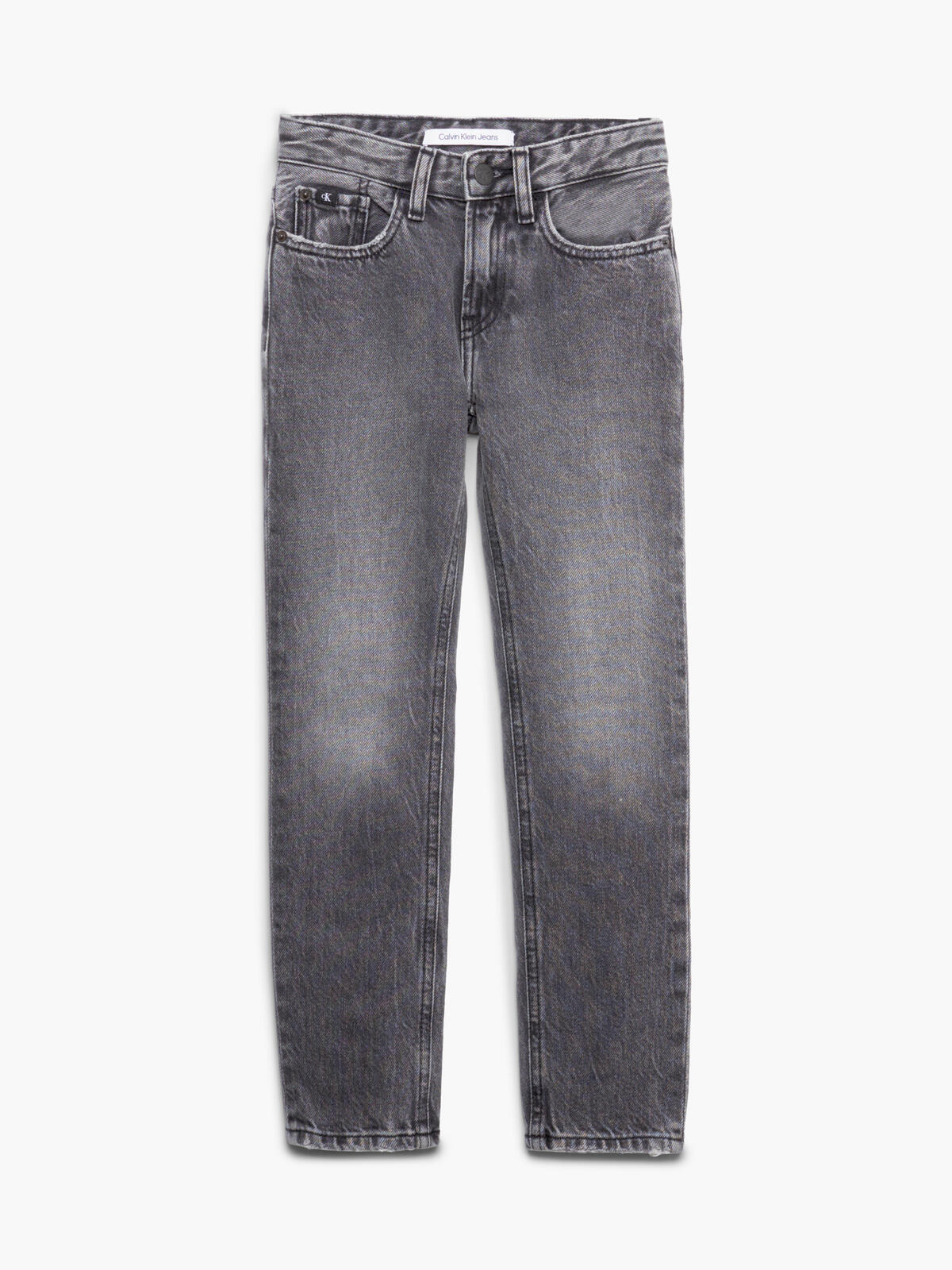Calvin Klein SLIM VISUAL GREY Erkek Antrasit Kot Pantolon