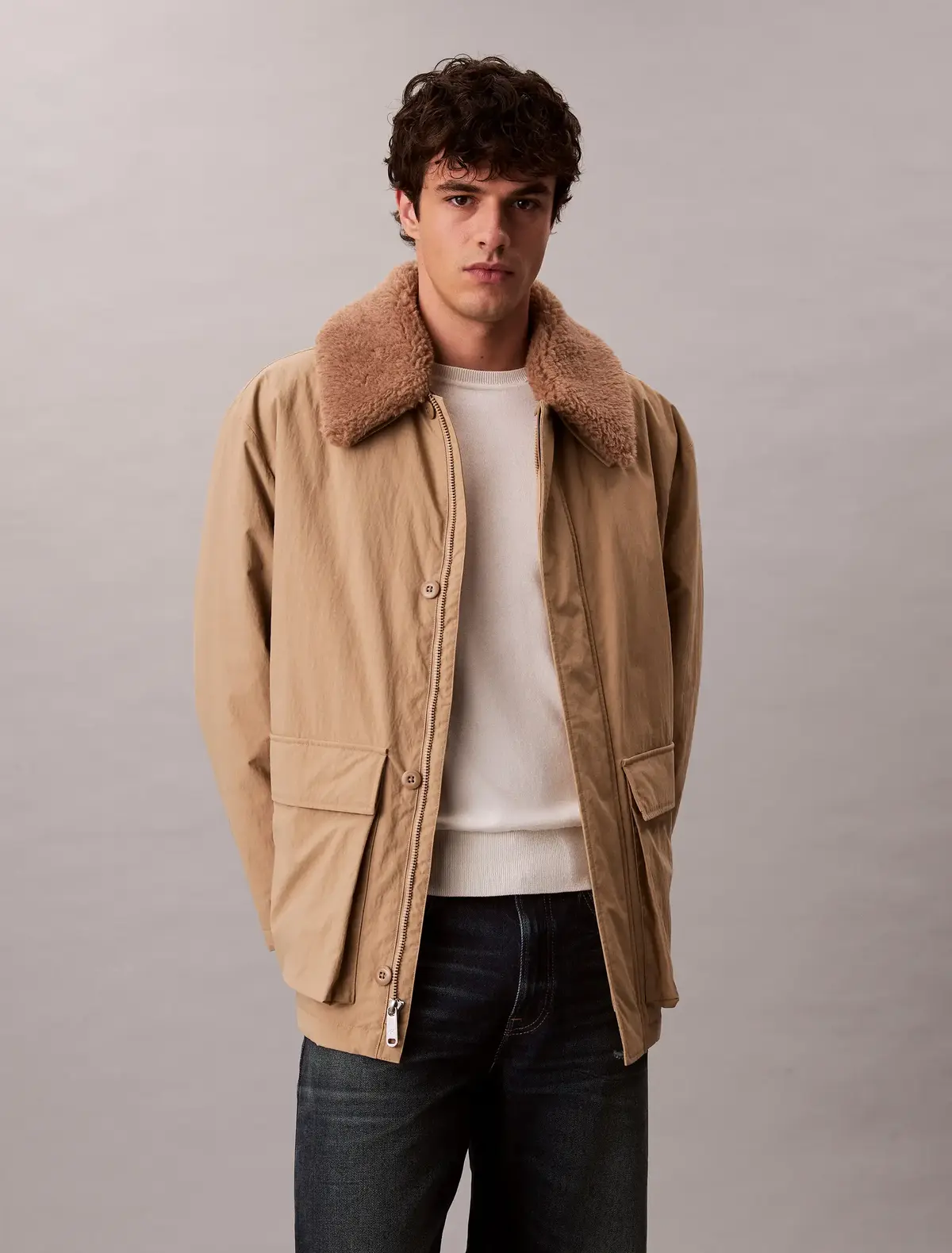 Calvin Klein Kahverengi Erkek Mont