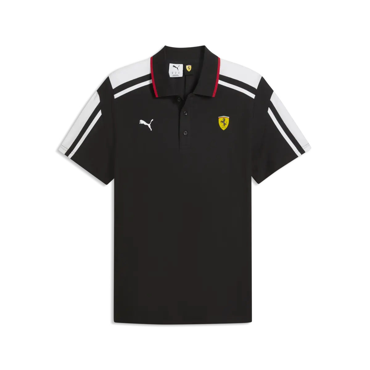 Puma Ferrari MT7 Polo Siyah Erkek Polo T-Shirt