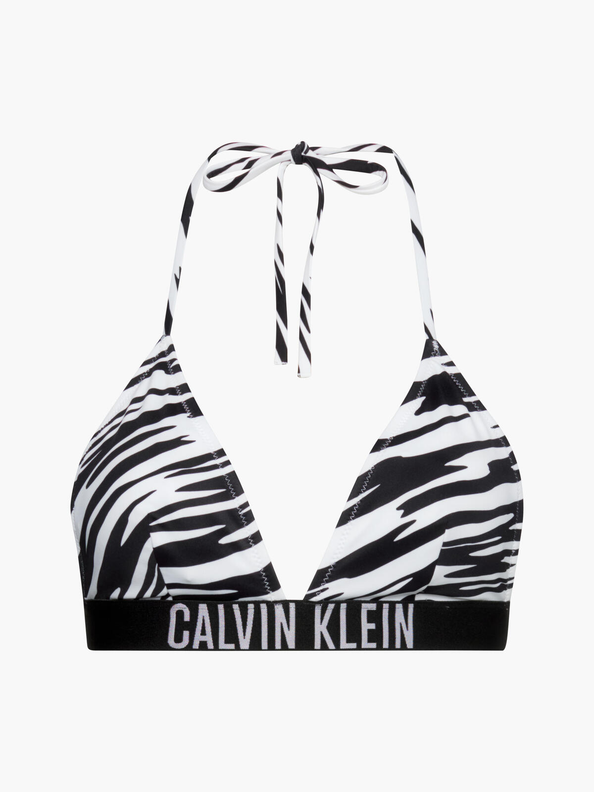 Calvin Klein FIXED TRIANGLE-RP-PR Kadın Siyah Bikini Üstü