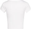 Calvin Klein A- WOVEN LABEL 2X2 RIB BABY TEE Beyaz Kadın T-Shirt Calvin Klein A- WOVEN LABEL 2X2 RIB BABY TEE Beyaz Kadın T-Shirt