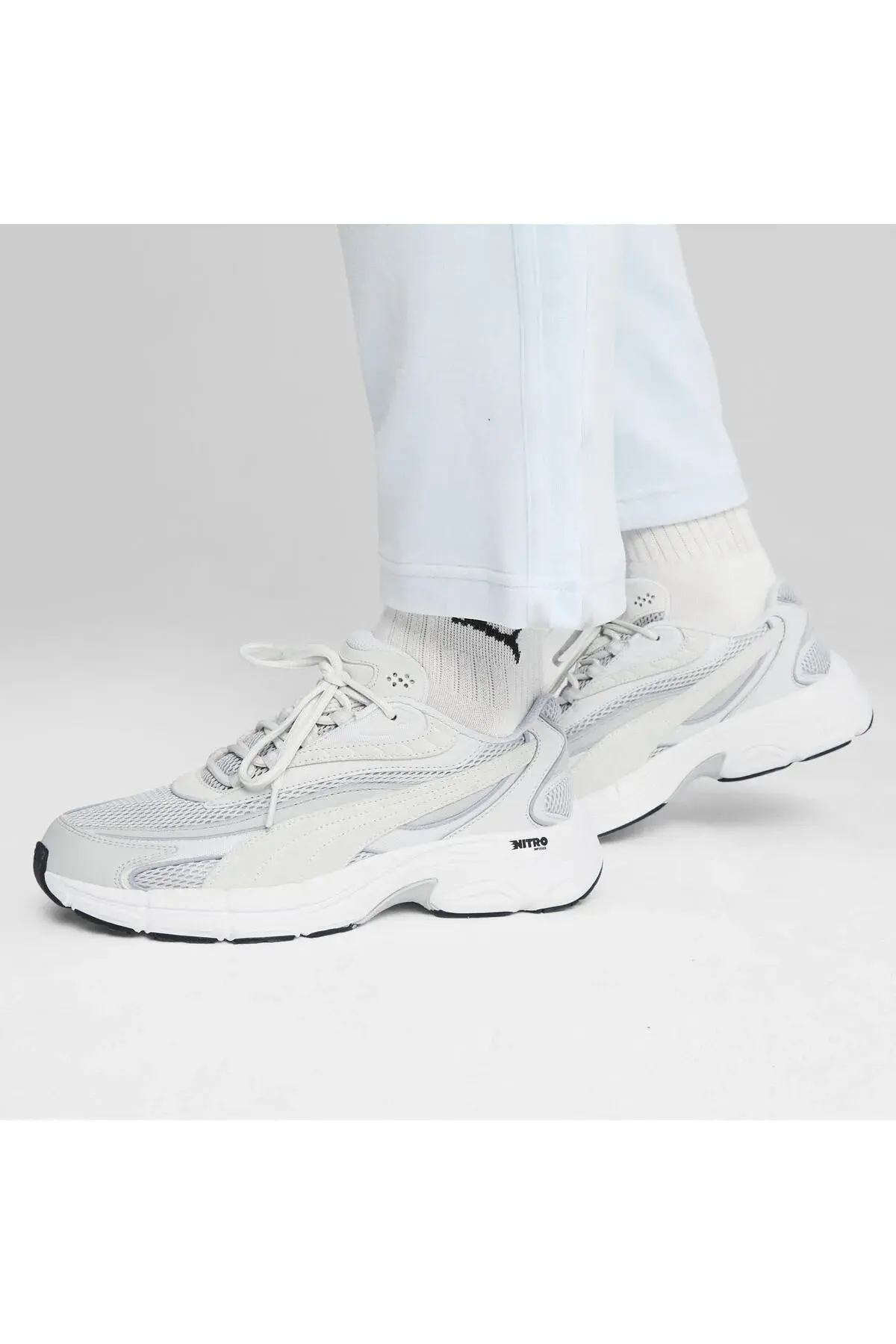Puma Teveris Nitro Vortex Gri Unisex Günlük Spor Ayakkabı