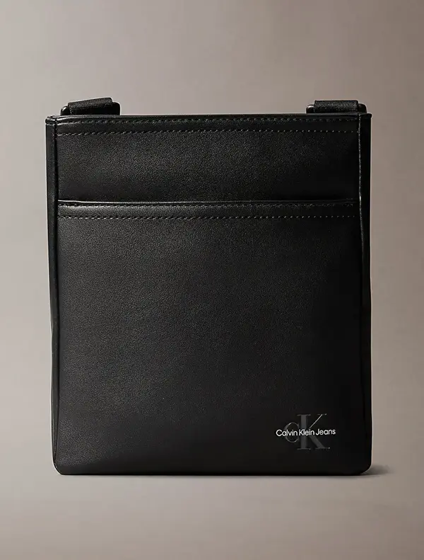 Calvin Klein MONO LOGO FLAT PACK 18 Siyah Erkek El Çantası