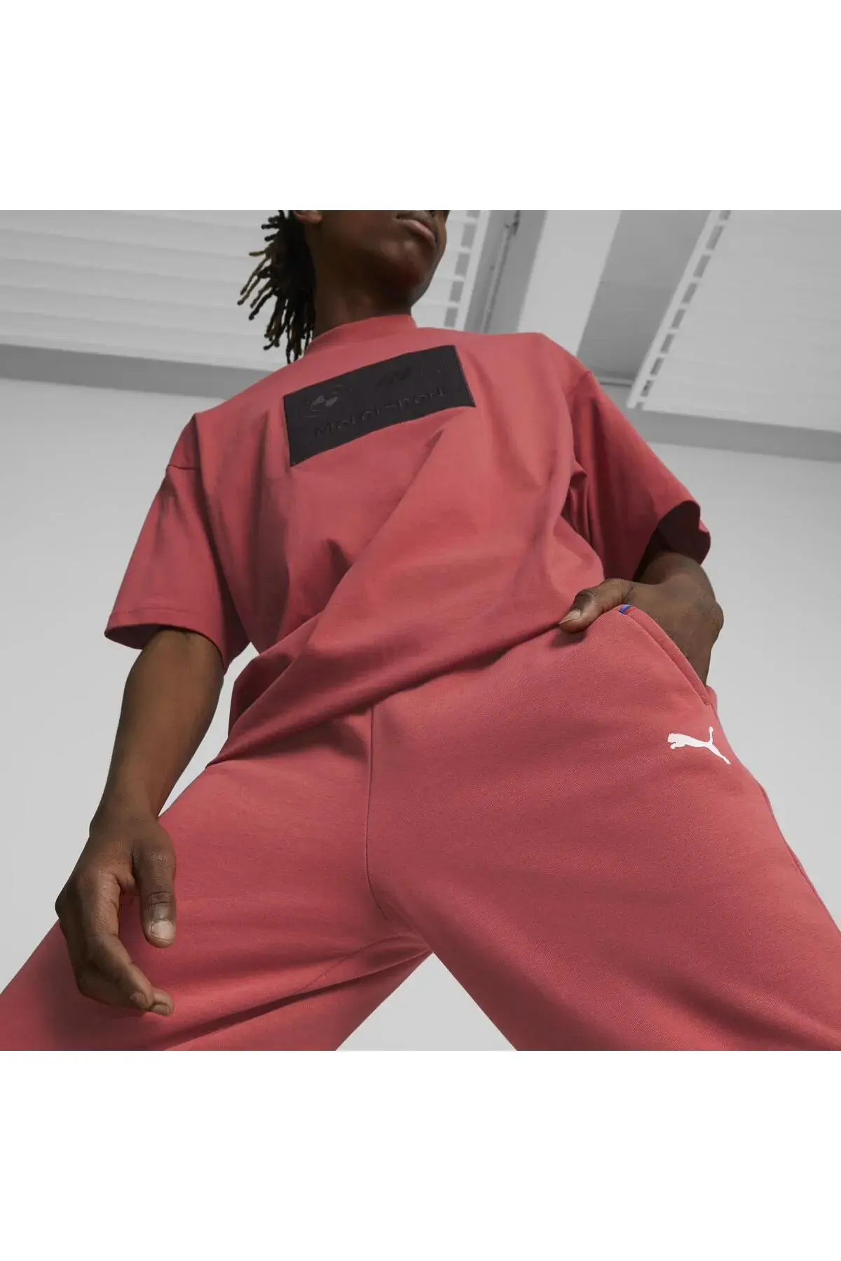 Puma BMW MMS ESS Pants Fleece Kırmızı Erkek Eşofman Altı