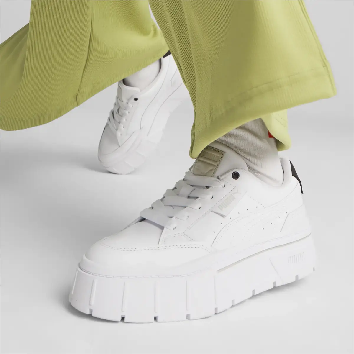 Puma Mayze Stack Soft Wns Beyaz Kadın Günlük Spor Ayakkabı