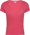 Tommy Hilfiger TJW SLIM ESSENTIAL R, XI2 Pembe Kadın T-Shirt & Polo