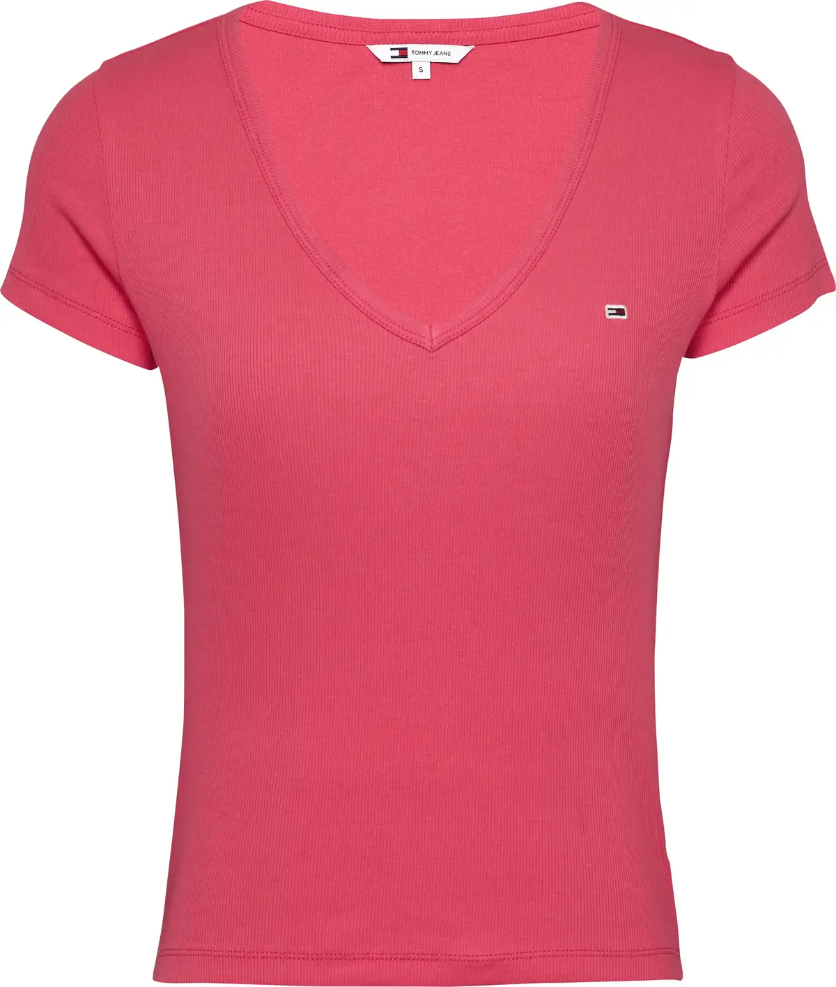 Tommy Hilfiger TJW SLIM ESSENTIAL R, XI2 Pembe Kadın T-Shirt & Polo