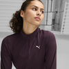 Puma RUN FAVORITE 1/4 ZIP W Mor Kadın Sweatshirt