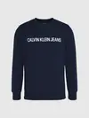 Calvin Klein CORE INSTITUTIONAL L Erkek Siyah Sweatshirt