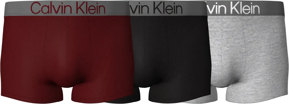 Calvin Klein TRUNK 3PK Erkek Gri Boxer Set