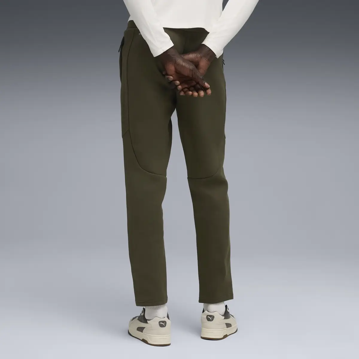 PUMA EVOSTRIPE Pants DK Yeşil Erkek Eşofman Altı