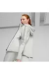 Puma EVOSTRIPE Full-Zip Hoodie Açık Gri Kadın Fermuarlı Hoodie
