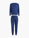 Calvin Klein L/S JOGGER SET Erkek Lacivert Eşofman Takımı