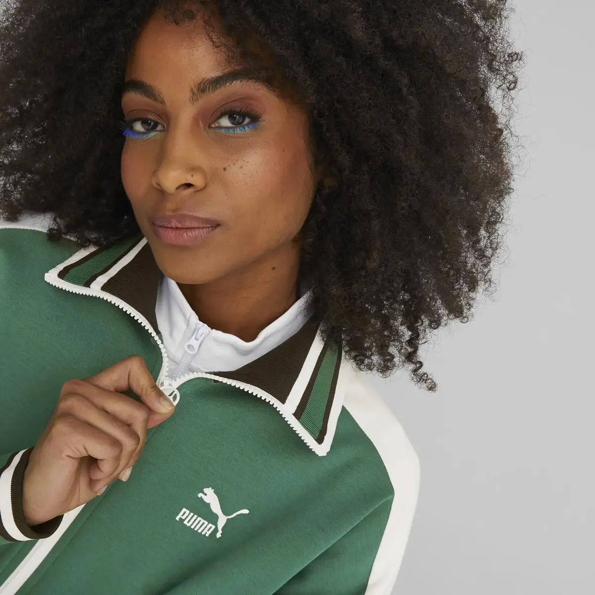 Puma T7 ARCHIVE REMASTERED Track Jacket Yeşil Kadın Fermuarlı Sweatshirt