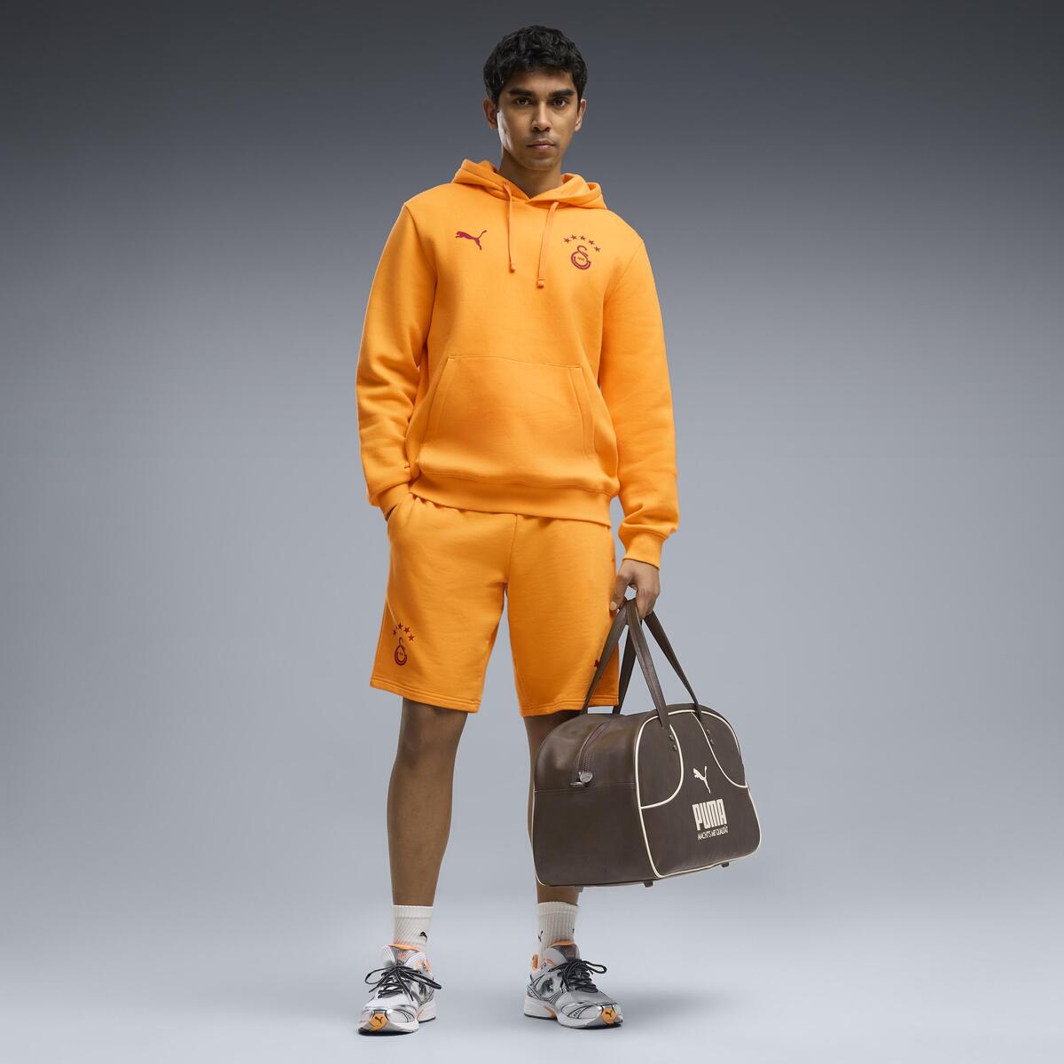Puma GSK FtblESS Hoodie FL GALATASARAY FtblESSENTIALS Erkek Kapüşonlu SWEATSHIRT