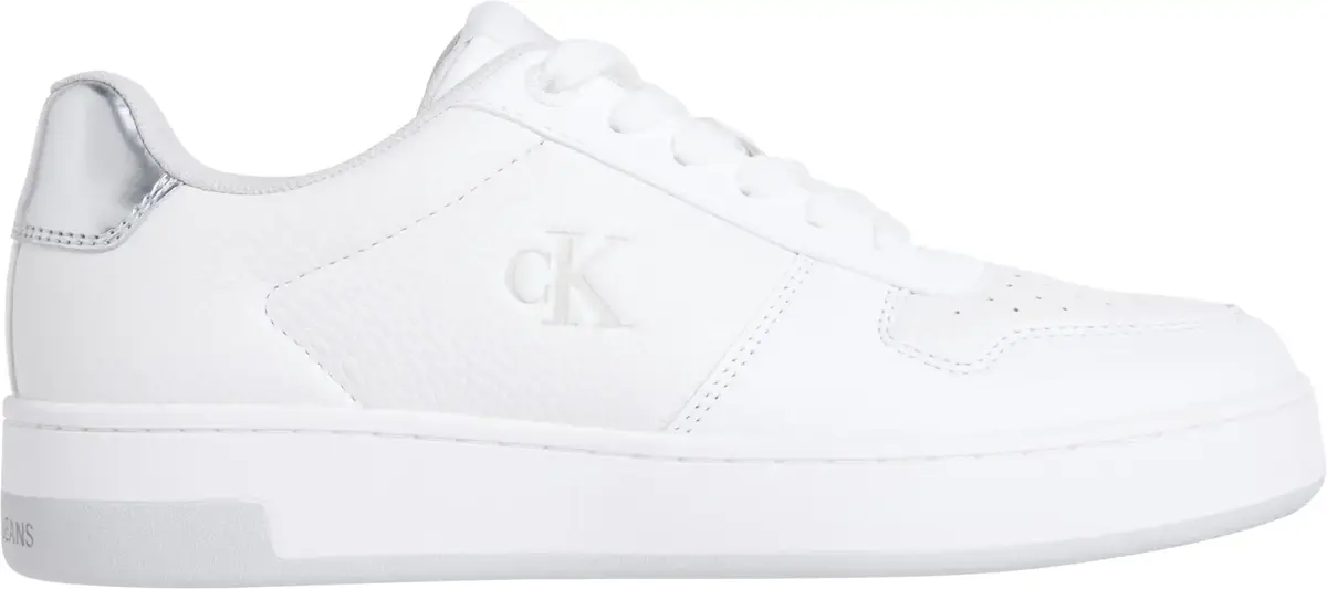 Calvin Klein BASKET CUPSOLE LOW M, 0LI Beyaz Kadın Spor Ayakkabı & Sneaker