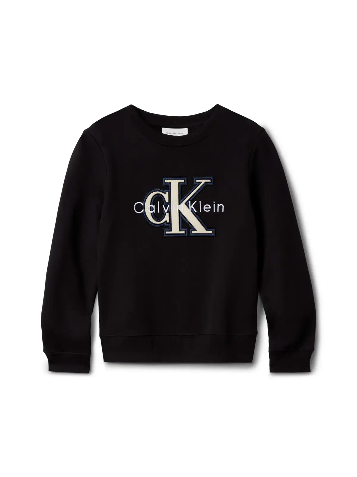 Calvin Klein FESTIVE MONO SWEATSHIRT Siyah Erkek Çocuk Sweatshirt