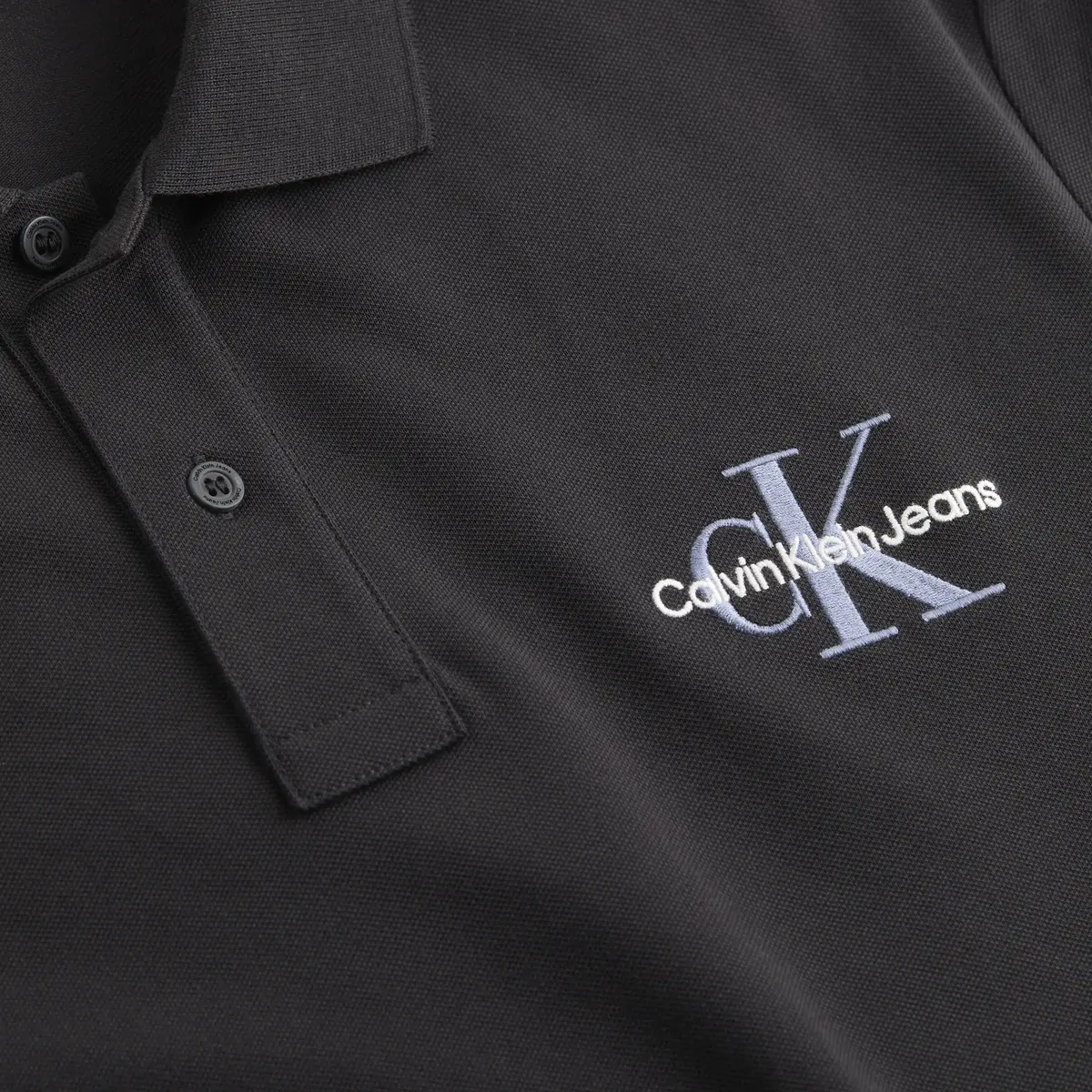 Calvin Klein MONOLOGO POLO, 0GM Siyah Erkek T-Shirt & Polo