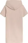 Calvin Klein METALLIC LOGO SS HOO Kadın Kahverengi Elbise