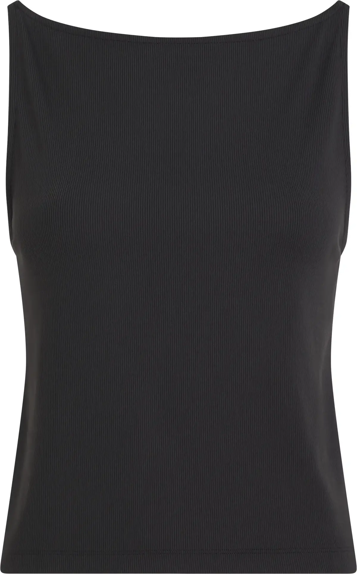 Calvin Klein LOGO ELASTIC OPEN BA, BEH Siyah Kadın T-Shirt & Polo