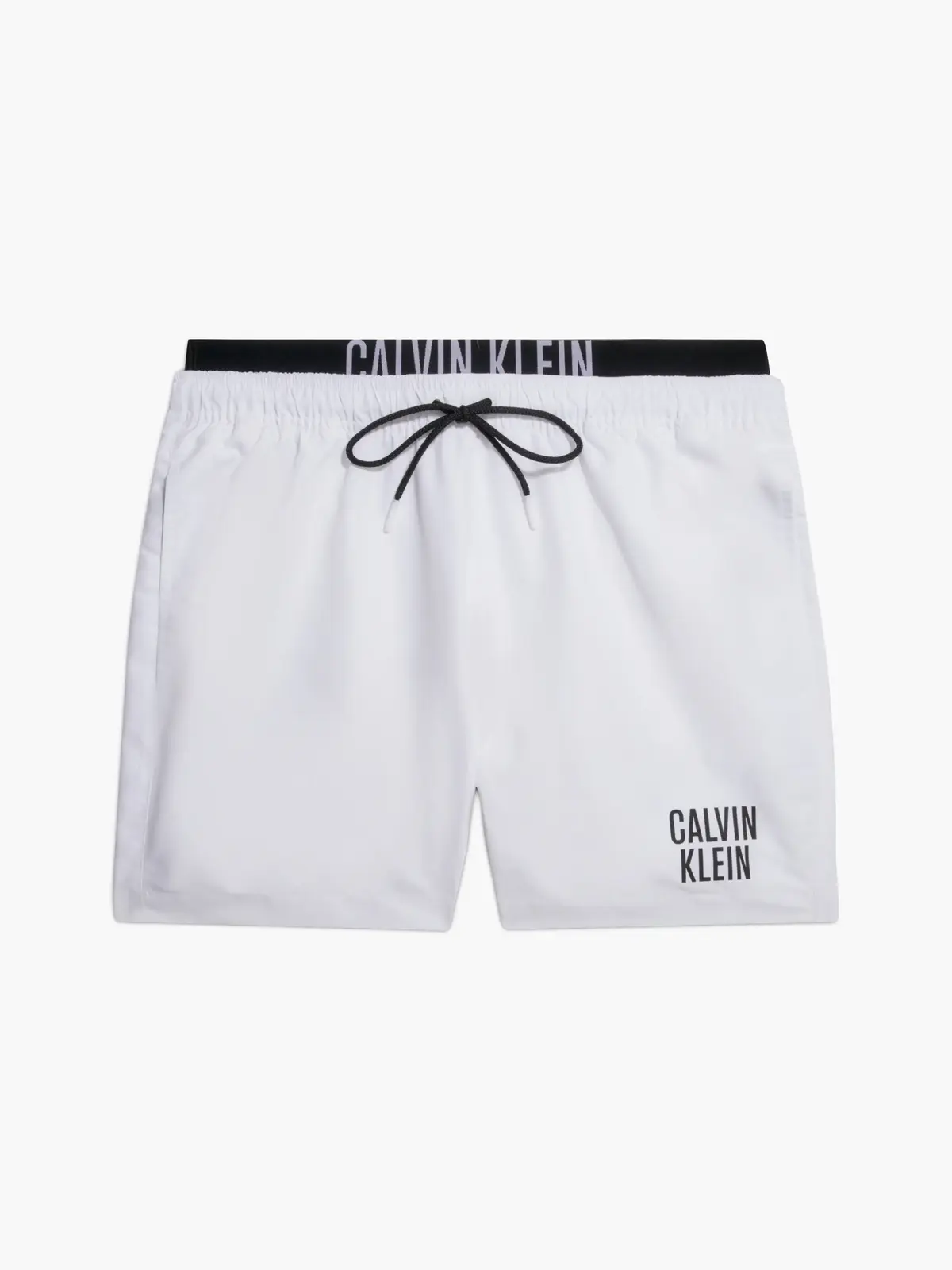 Calvin Klein MEDIUM DOUBLE WB-NOS Erkek Beyaz Deniz Şortu