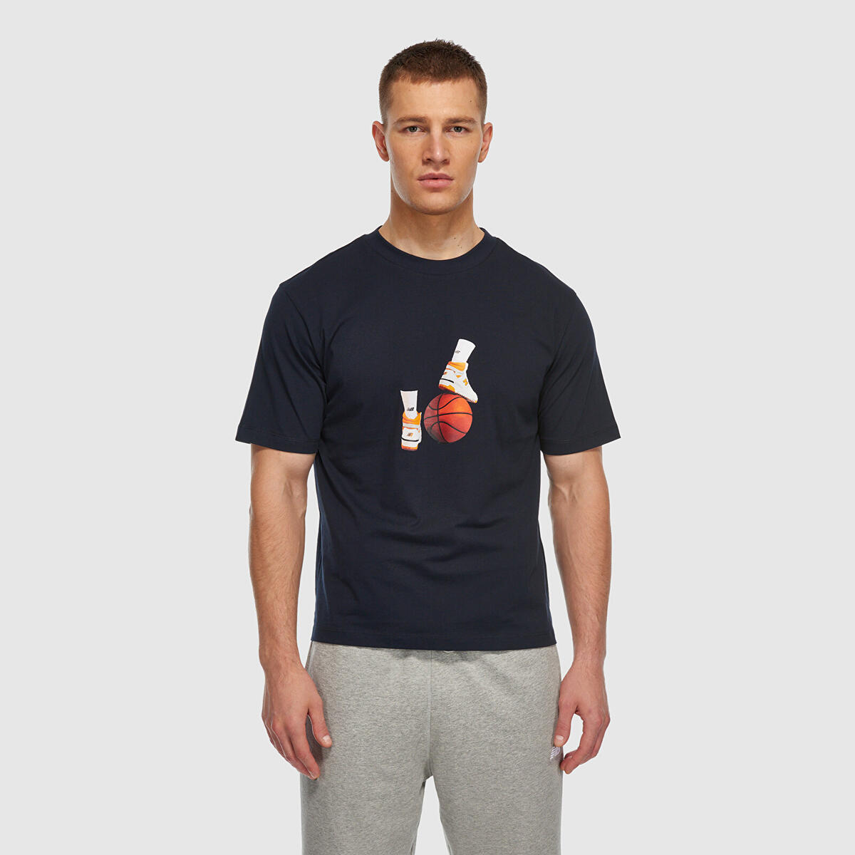 New Balance MNT3411 Erkek Lacivert T-Shirt