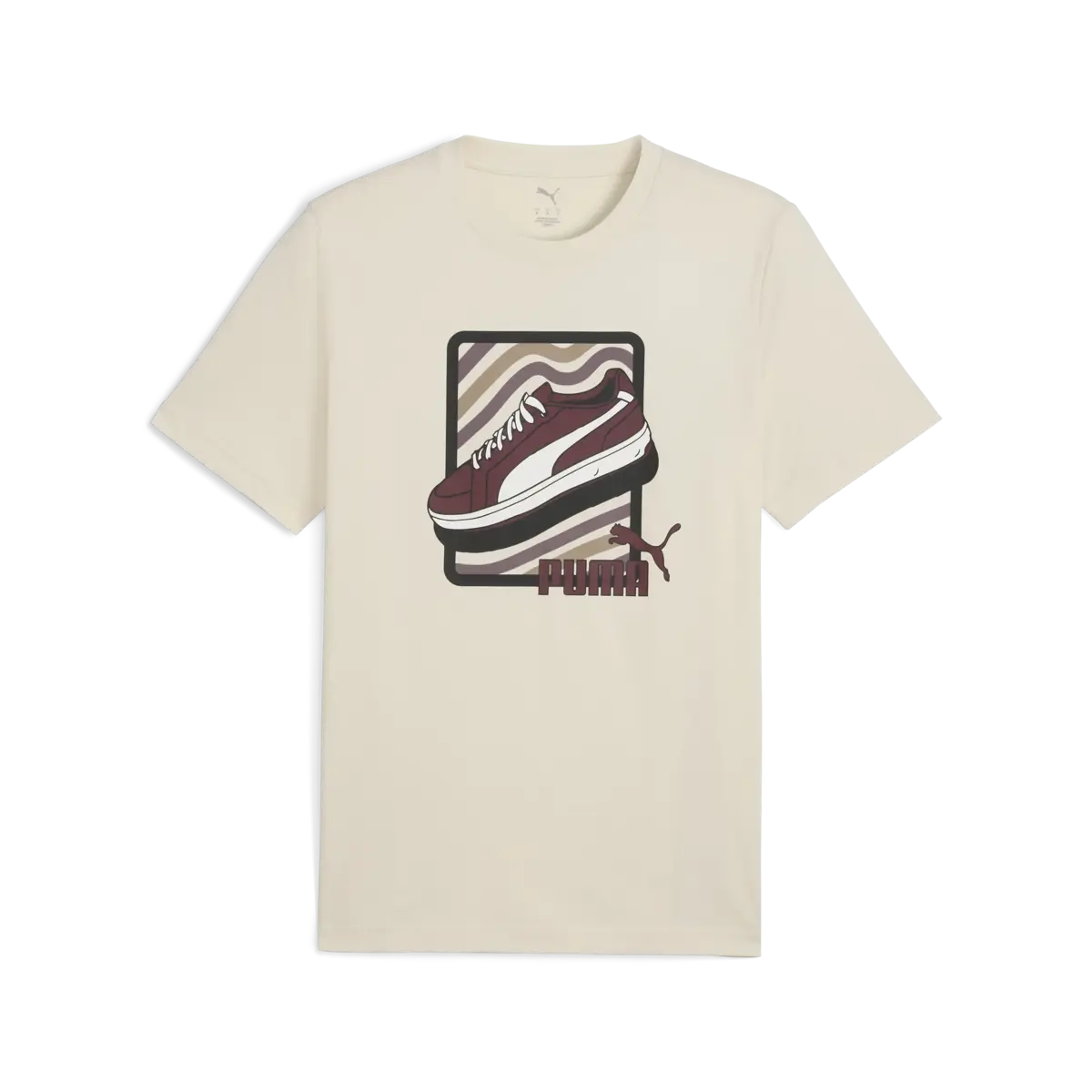 Puma GRAPHIC Tee Krem Erkek T-Shirt