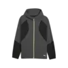 Puma RUN ULTRAWEAVE HOODED JACKET Gri Erkek Fermuarlı Üst