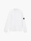 Calvin Klein MONOLOGO BADGE WAFFL Erkek Beyaz Polo T-Shirt