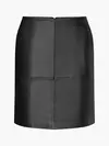 Calvin Klein ESSENTIAL LEATHER MI Kadın Siyah Etek